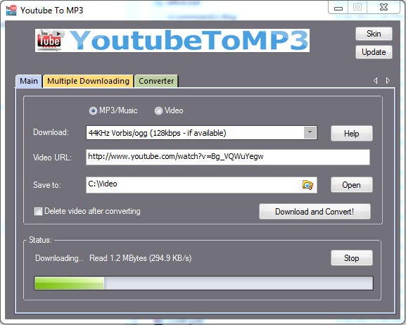 YouTube To MP3 screenshot